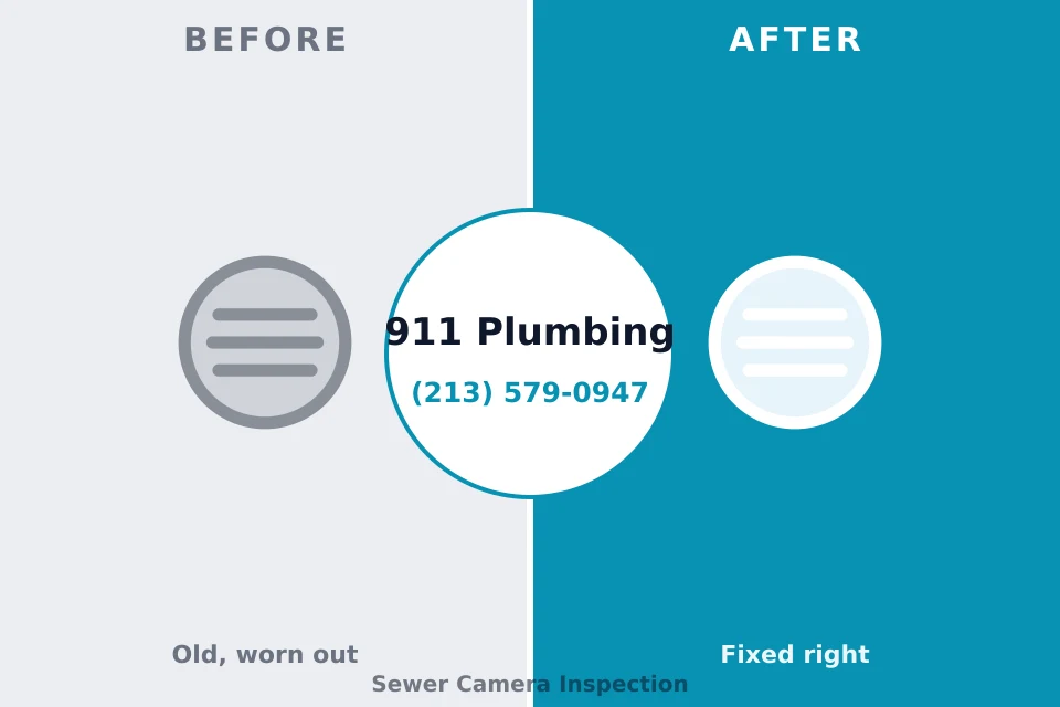 Before and after: plumbing repair North Plainfield, NJ